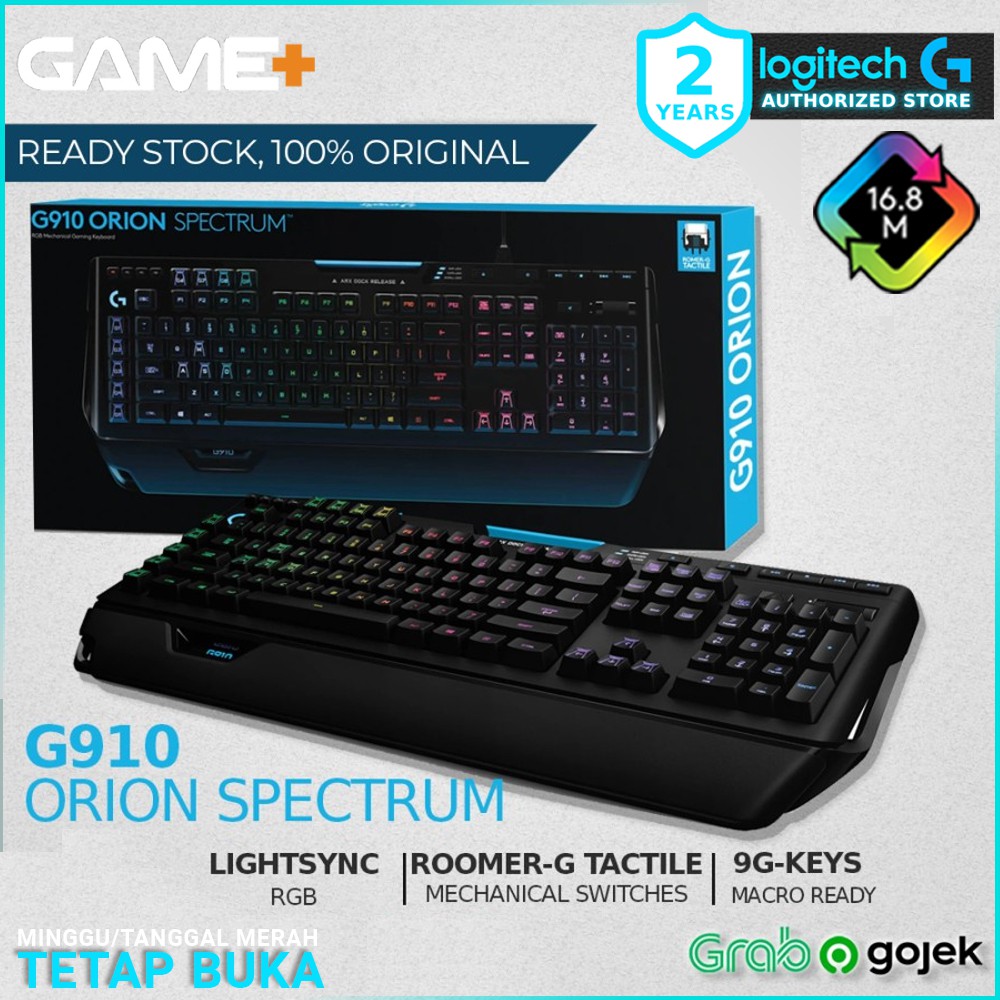 Jual Logitech G910 Orion Spectrum Rgb Mechanical Gaming Keyboard | Shopee Indonesia