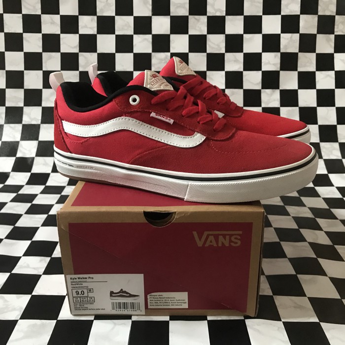 Jual Vans Kyle Walker Pro Red White Original | Shopee Indonesia