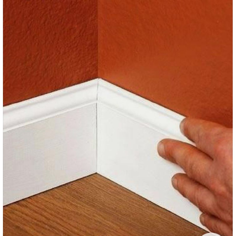 Jual plint lantai kayu skirting sudah ducco putih Shopee Indonesia