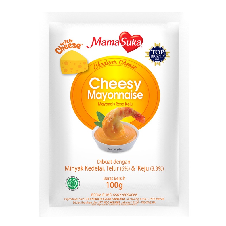 Jual Mamasuka Cheesy Mayonnaise Salad Dressing 100gr, Mayonaise Keju