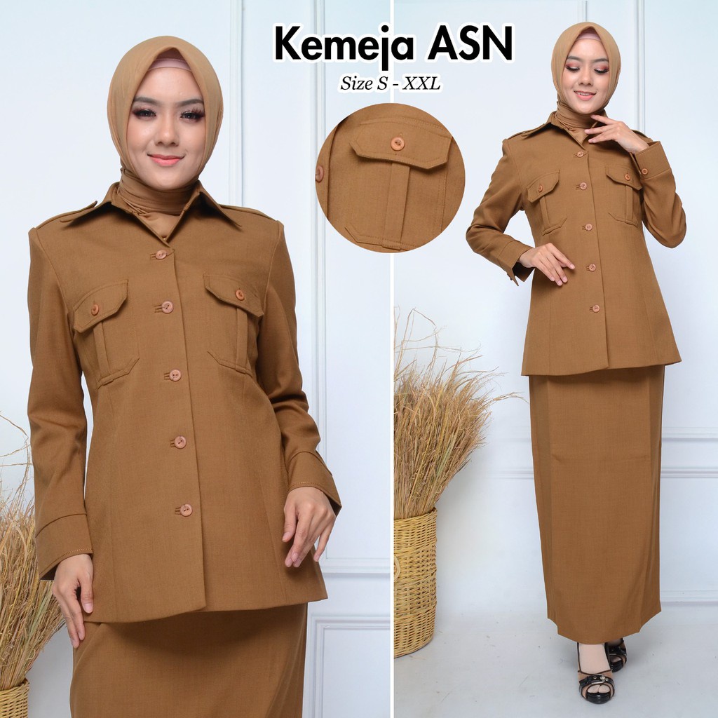 Jual Baju Dinas Wanita Kantong Dada Pangkat Set Rok Blazer Pemda Stelan  Celana Seragam Guru Seragam Kerja Kantor Baju Sragam PEMDA ASN PNS PDH PDL  Setelan Rok &amp; Celana Indonesia|Shopee Indonesia