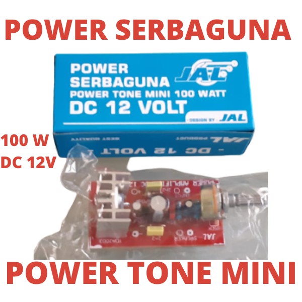 KIT POWER AMPLIFIER DC 12V 100WATT MONO MINI TONE TDA2003 12 V VOLT 100 W WATT AMPLIFIRE EMPLI