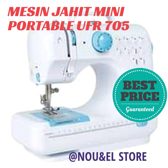 Jual MESIN JAHIT MINI PORTABLE UFR 705 (12 POLA JAHITAN) Shopee Indonesia