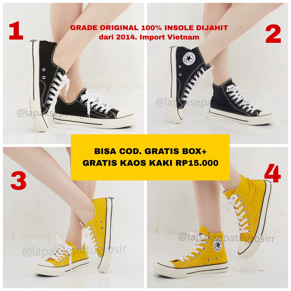 [FULL INSOLE DIJAHIT] Sepatu Converse 70s Allstar GRADE ORIGINAL