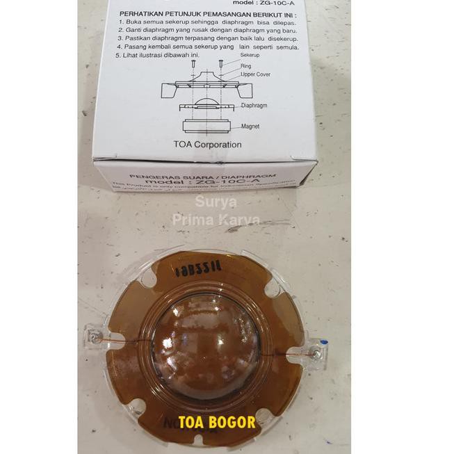 QQV Spul TOA ZG-10C-A Pengeras Suara / Diaphragm 15 Watt ☆ ➾ | Shopee  Indonesia