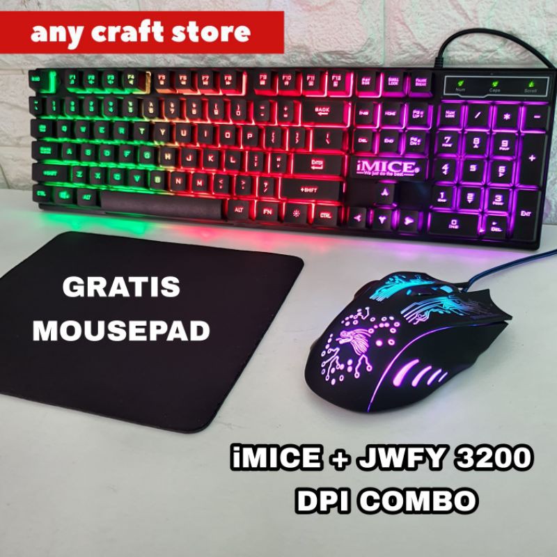 Jual Paket Termurah Combo Keyboard Gaming Plus Mouse Dan Mousepad | Shopee Indonesia