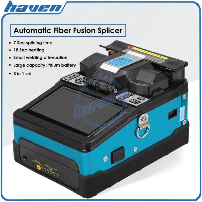 Jual Splicer Fiber Optic / Fusion Splicer FS-60F Mesin Splicing Serat Optik  Otomatis Warna Biru Indonesia|Shopee Indonesia