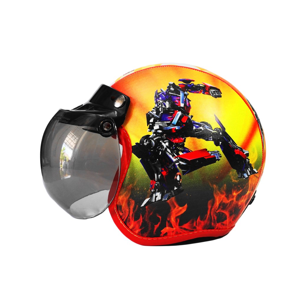 Helm Anak Cowok Model Bogo Karakter Transformers Shopee Indonesia