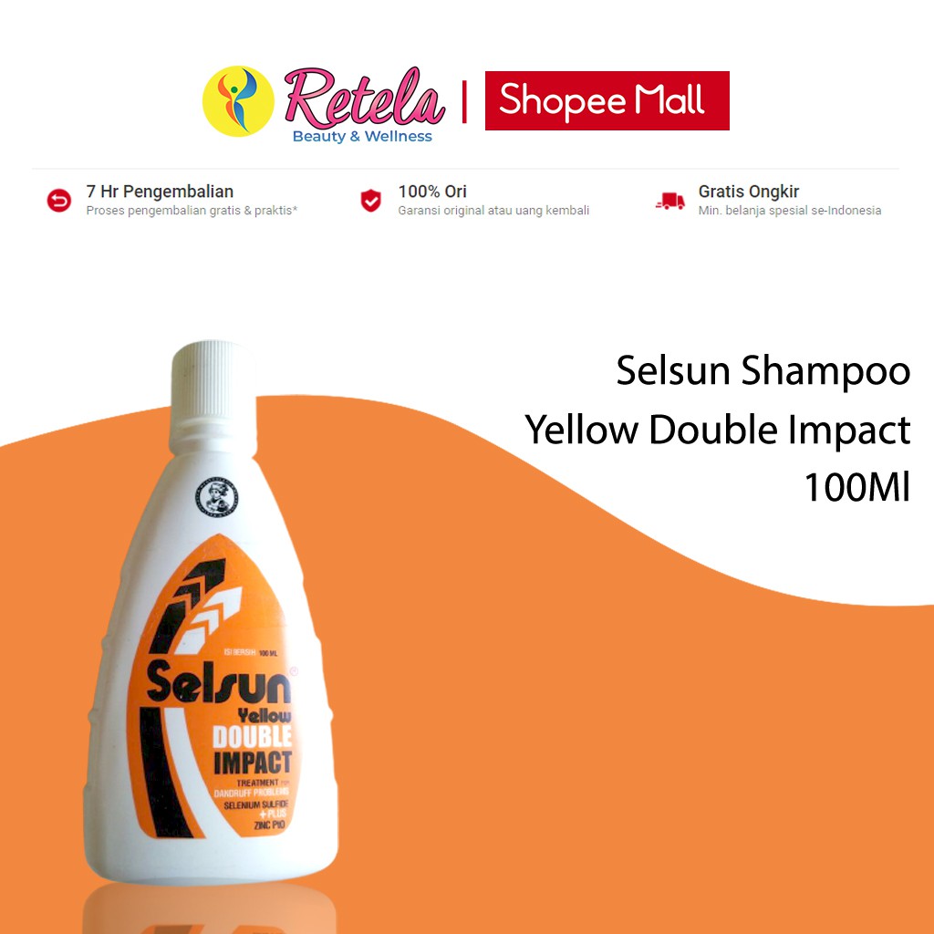 Selsun Shampoo Yellow Double Impact 100Ml / Shampoo Anti Dandruff