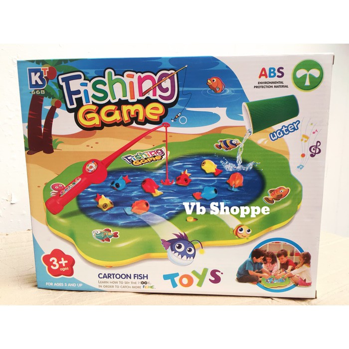 Jual Mainan Anak Water Fishing Game Memancing Ikan Kolam Pancing Isi Air | Shopee Indonesia