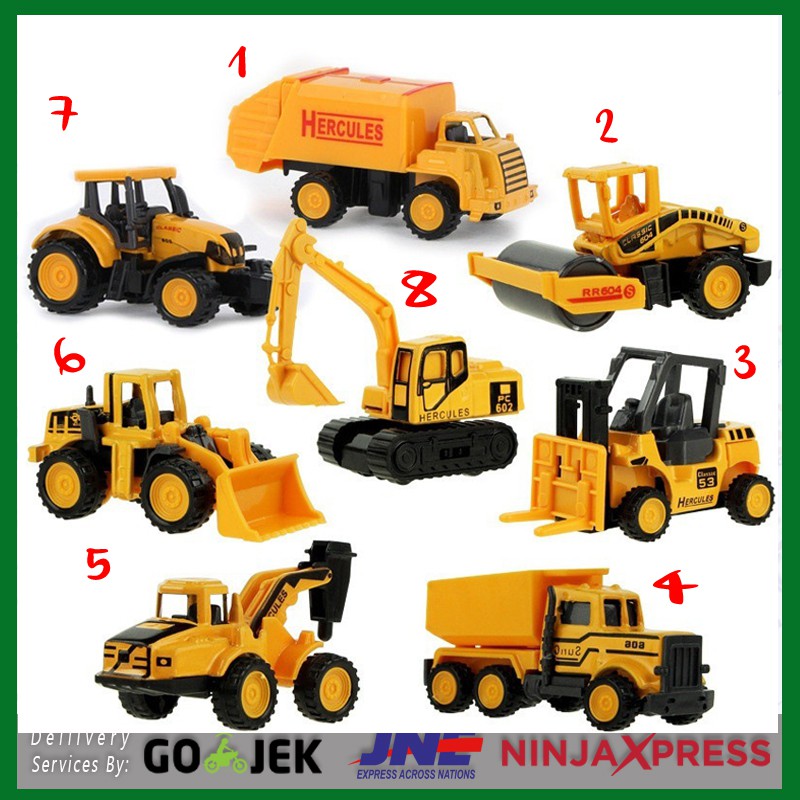 Jual Mainan Anak Mobil Konstruksi Alat Berat - Mainan Edukasi - Diecast Heavy Vehicle - Mini - Toys | Shopee Indonesia