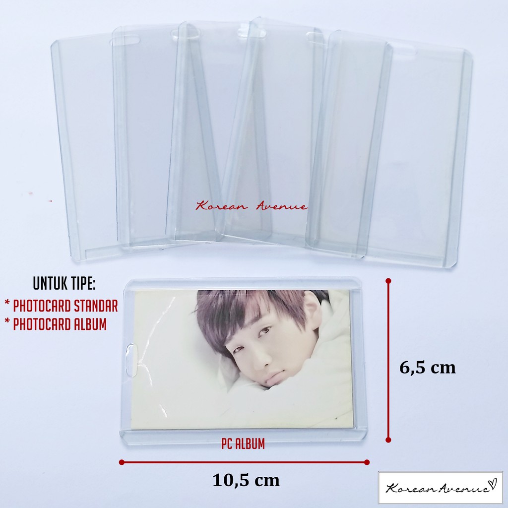 [20 FREE 1] TOPLOADER PHOTOCARD Uk. 10,5 x 6,5cm MIN ORDER 10 Album EXO BTS Seventeen