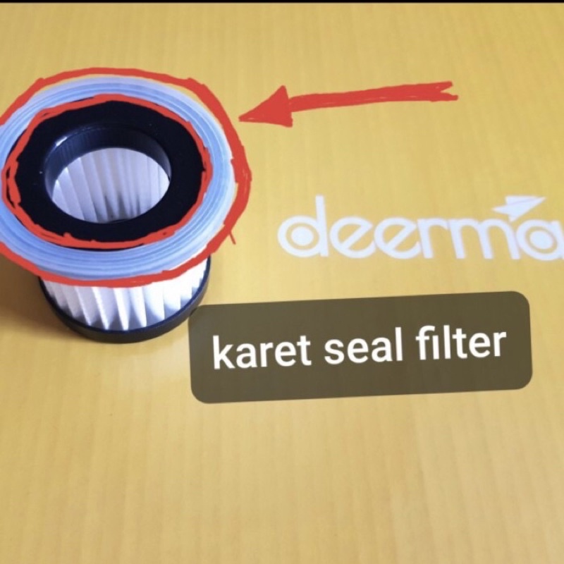 Jual Karet Seal HEPA Filter utk Xiaomi Deerma vacuum cleaner type CM810