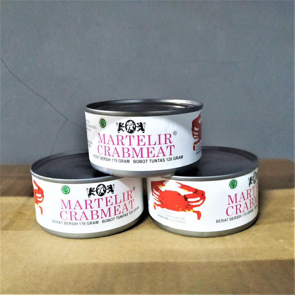 Crab Meat Martelir 170 gr / Kepiting Kaleng Martelir Shopee Indonesia