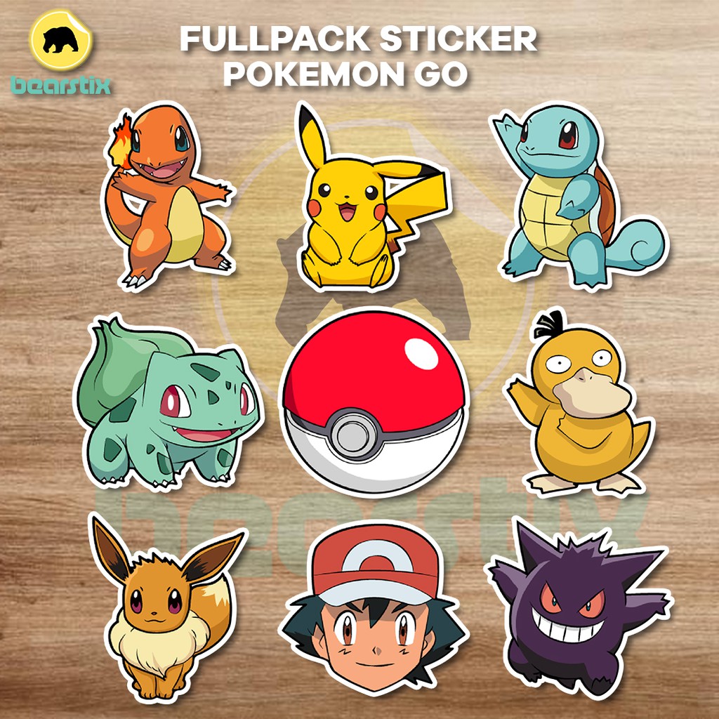 Jual FULLPACK STICKER POKEMON GO STICKER HP PIKACHU STIKER DINDING