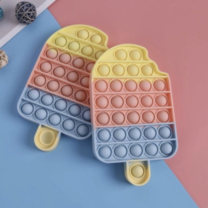 Jual POP IT RAINBOW ICE CREAM /tiktok tik tok fidget bubble its viral