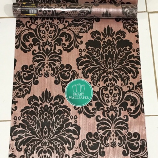 Jual Batik Coklat Hitam Wallpaper 45cm x 10m Indonesia