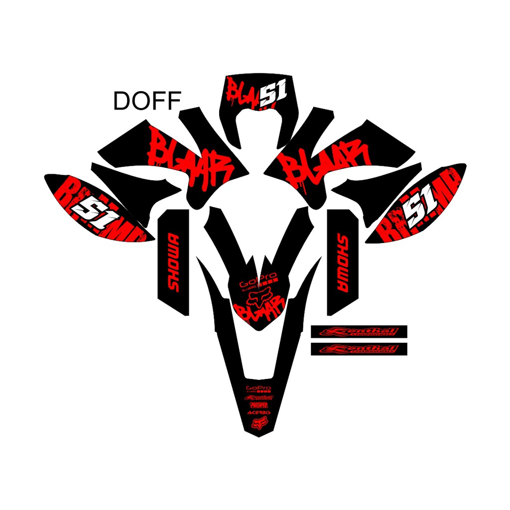 Jual Sticker Decal All Viar Cross X 150 Viar Cross X 200 ES Viar Cross