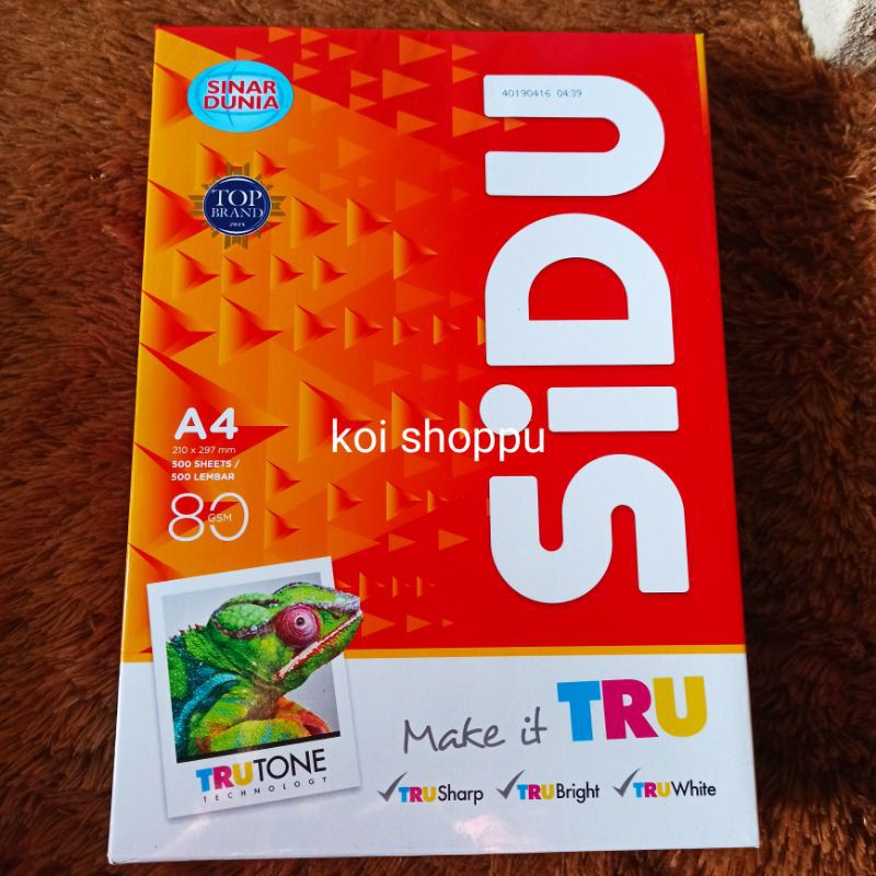 Jual Sidu Kertas Print Fotocopy Isi 500 Lembar Kertas Hvs A4 80 Gsm Hvs Murah Merah 1 Rim Kertas Skripsi Indonesia|Shopee Indonesia