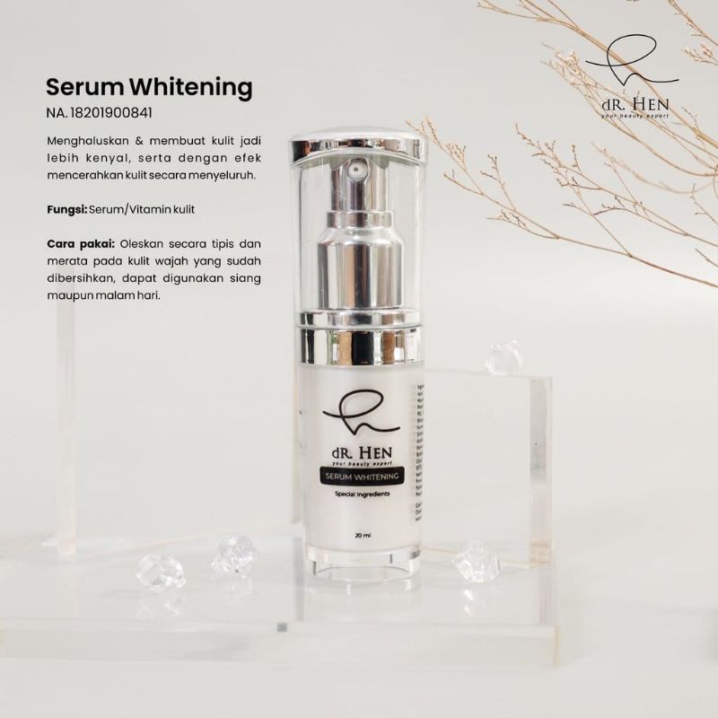 Jual Dr Hen Skincare Serum Whitening Glowing Dr Richard Lee ( By Athena