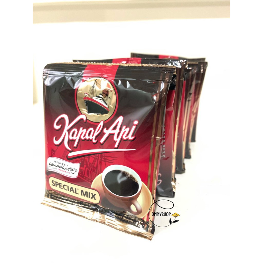 KAPAL API KOPI SPESIAL MIX 25 GRAM ISI 10 SACHET / 1 RENCENG Shopee
