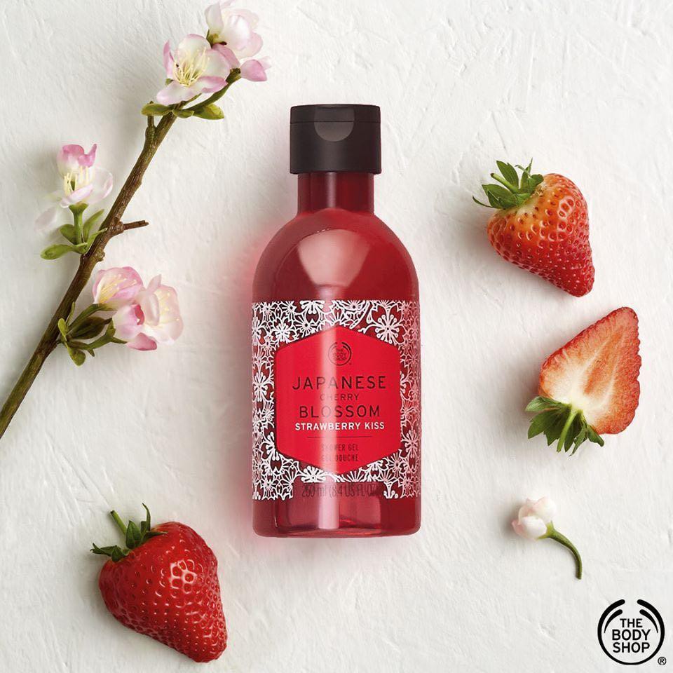 Jual The Body Shop JAPANESE STRAWBERRY KISS Shower Gel 250ml Shopee Indonesia