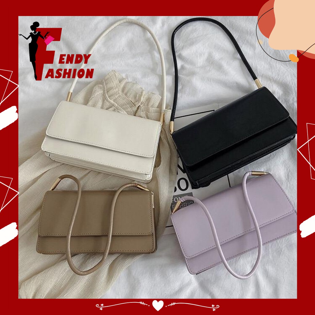 T215 Lilac Bag Wanita Casual Bag Bahu Wanita Simple Elegant Shoulder Bag