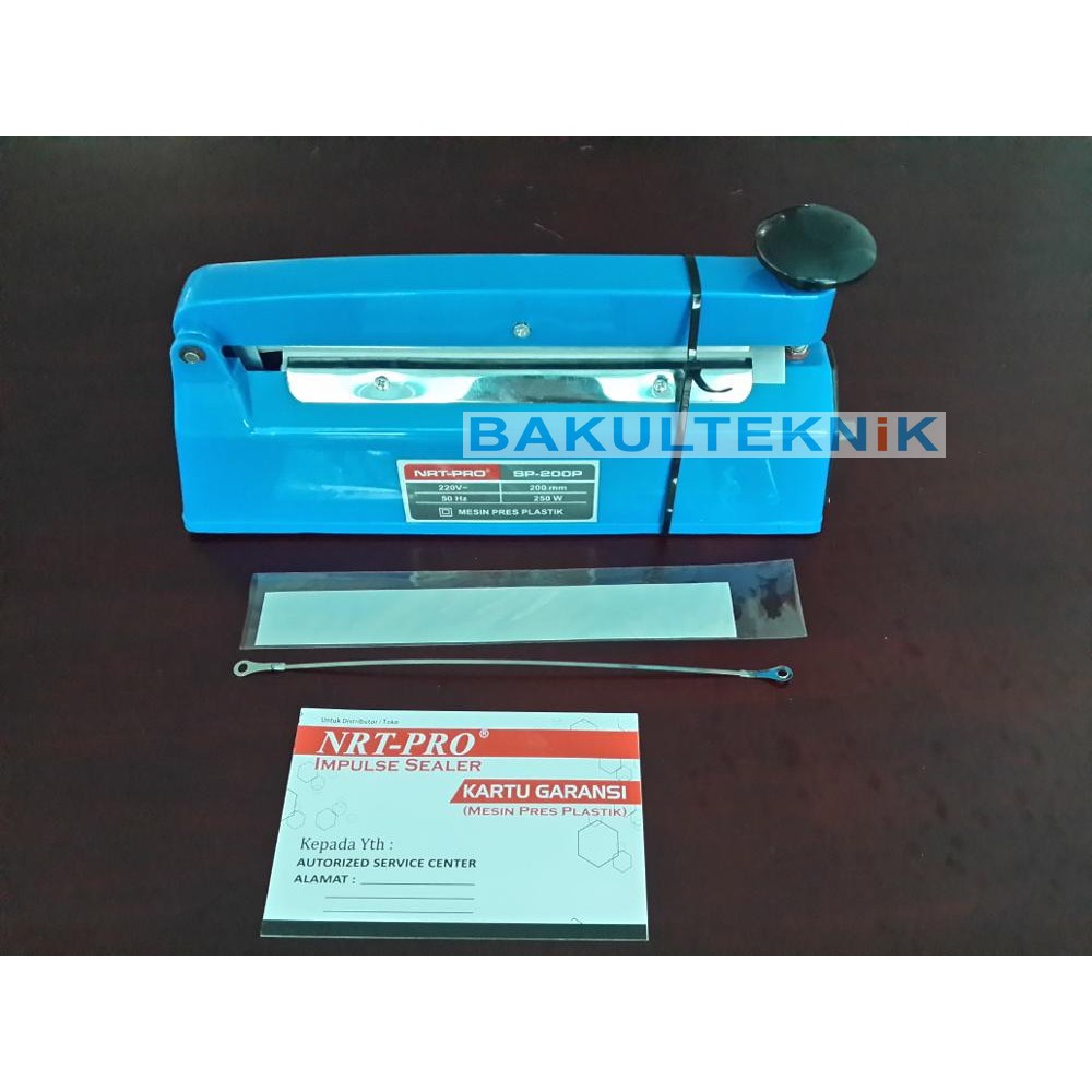 Mesin Press Plastik 20cm / Impulse Sealer NRTPRO body pvc Shopee Indonesia