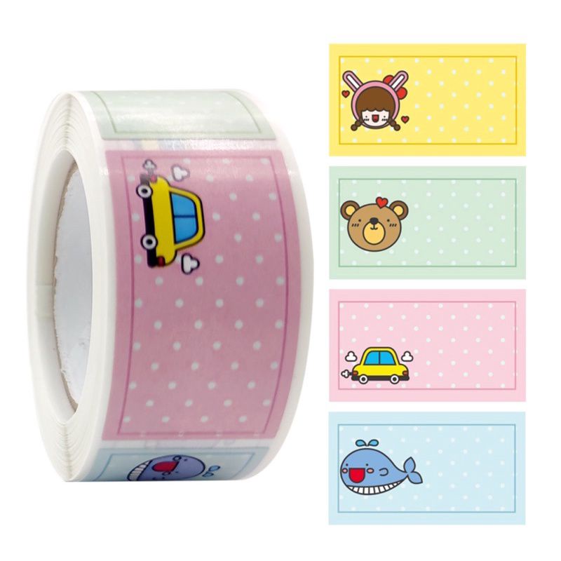 Jual 4 Pcs Sticker Label Kosong / Label Nama Kosong / Label Persegi