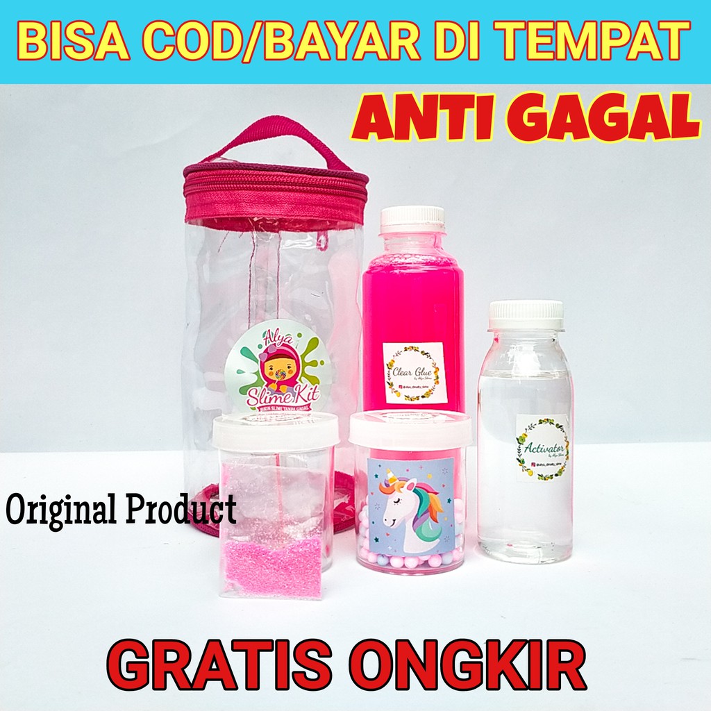 Slime Kit ANTI GAGAL + BONUS EXTRA /MAINAN EDUKATIF/Paket