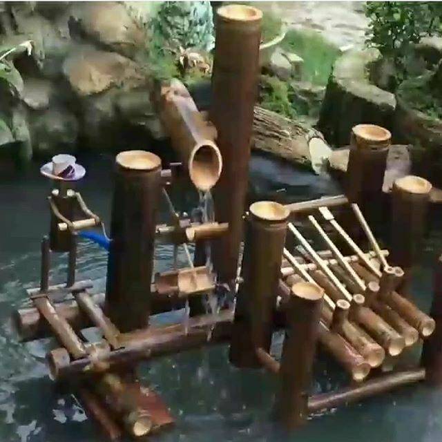 Kerajinan tangan dari Bambu air kincir | Shopee Indonesia