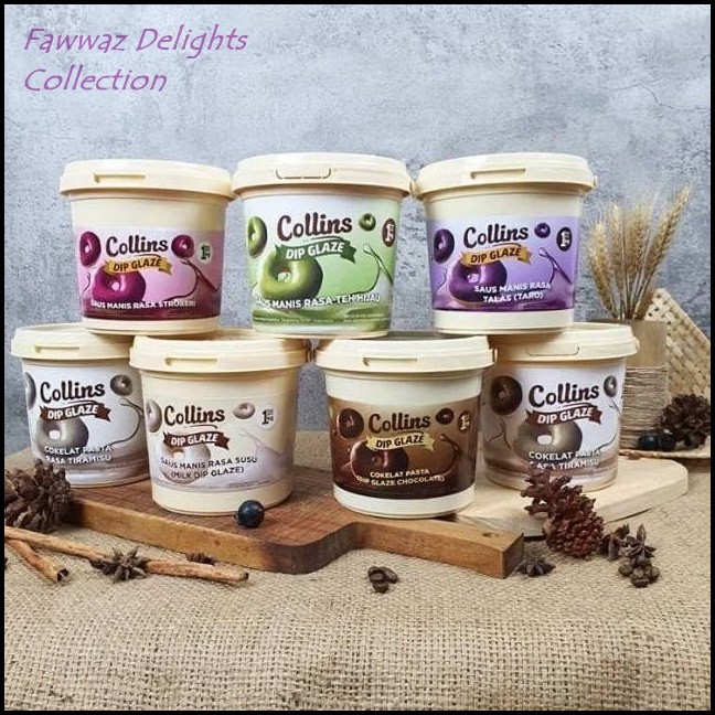 Jual Glaze Collins Makanan Selai Kekinian 1Kg Kiloan Dip Glaze Coklat Tiramisu Milk Taro Strawberry Green | Shopee Indonesia