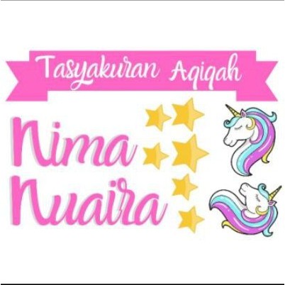 costume request Nama dan Tulisan Nama acara dekorasi backdrop background |  Shopee Indonesia