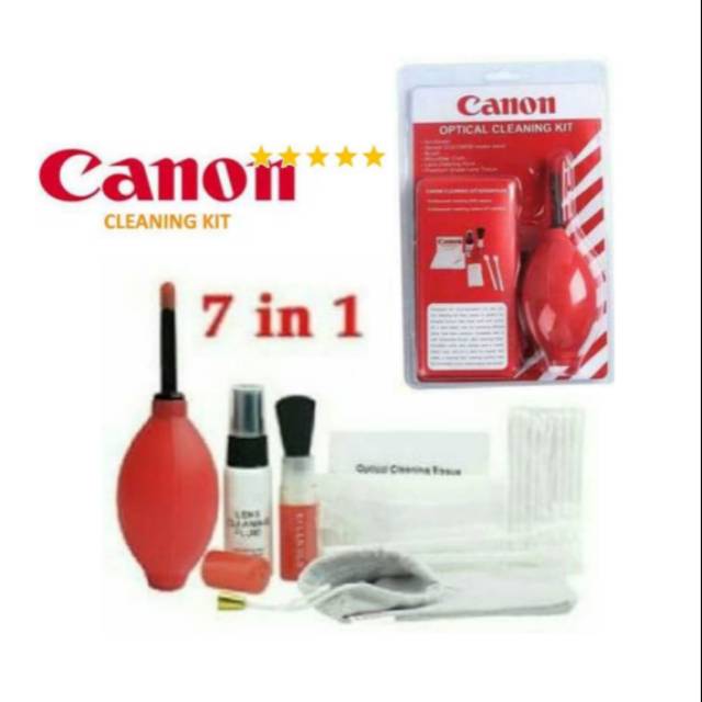Cleaning Kit Canon 7in1 Liquid Pembersih Lensa Kamera Komputer