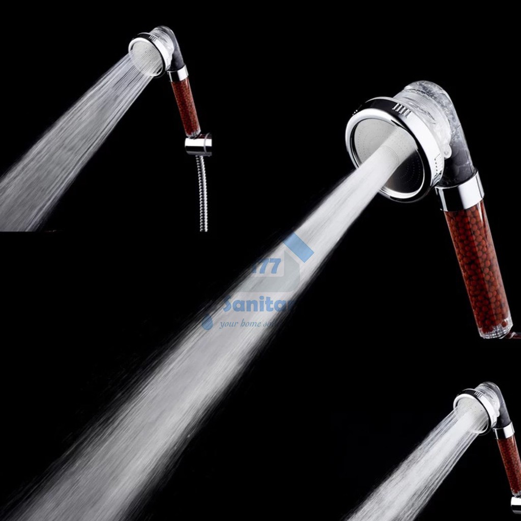 Jual Super Shower Ion Spa Shower Set 3in1 S27 Saving Water Filter