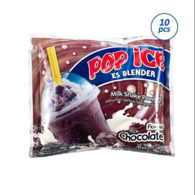 Jual Pop Ice Coklat Minuman Bubuk [25 G/ 1 Renceng/ Isi 10 Pcs] | Shopee Indonesia