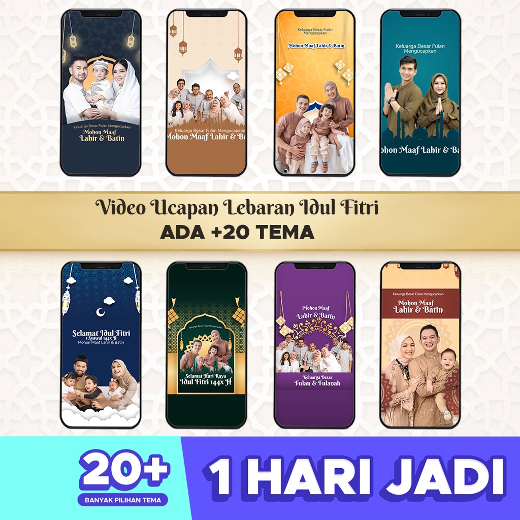 Jual Video Ucapan Idul Fitri 2022 VIDEO UCAPAN LEBARAN VIDEO LEBARAN