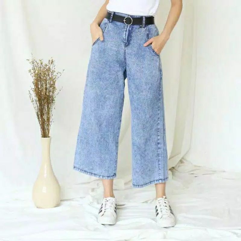 grosir_solo KULOT JEANS WARNA MEISHA HIGHWAIST HW