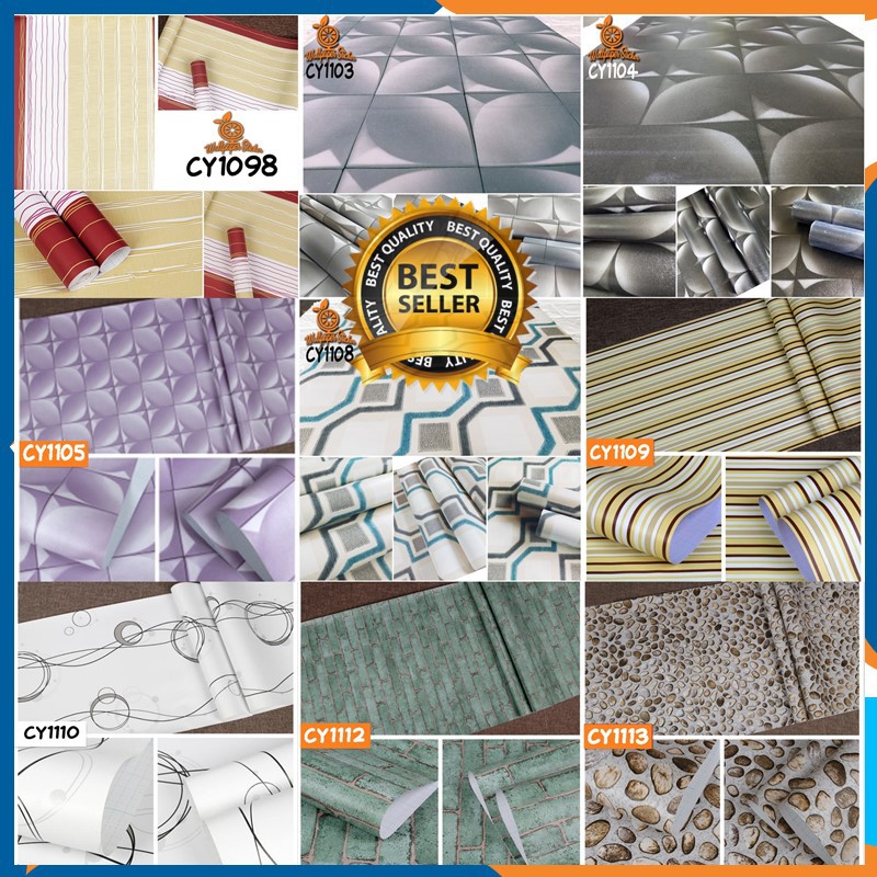 [BISA COD] Wallpaper Garis Batik Premium Exclusive Mattee