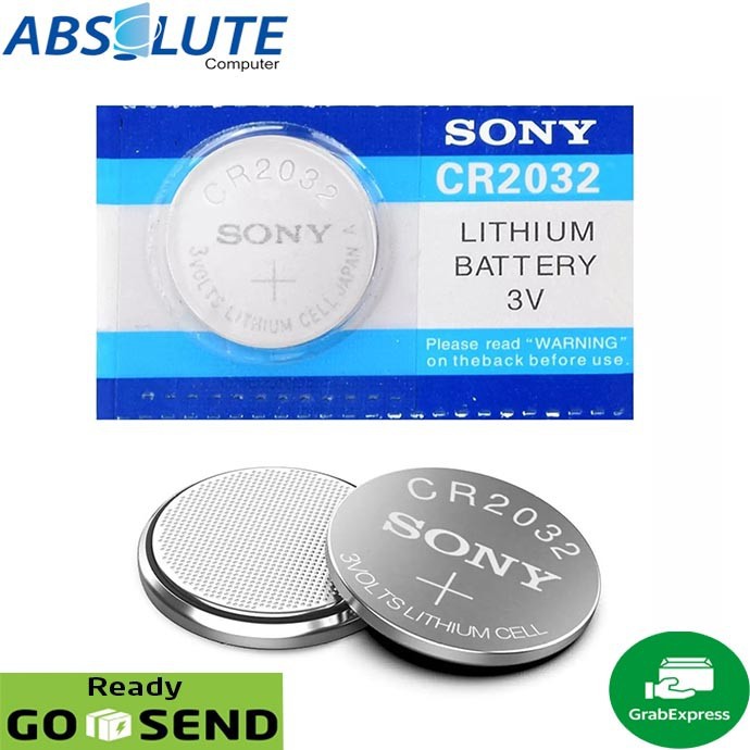 Jual Sony Cmos Cr2032 Baterai 3 Volt Lithium Battery 3V Murah Aja Batere | Shopee Indonesia