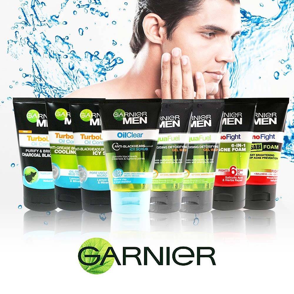 Jual Garnier Men Face Wash All Varian / Pembersih Wajah / SCRUB / CUCI