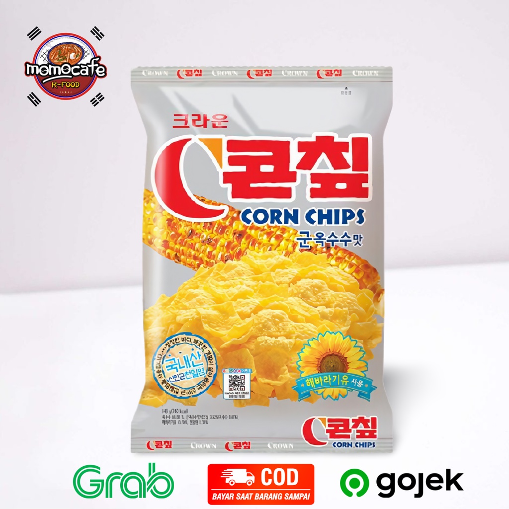 Jual Crown Corn Chips Snack Korea 70 Gr Snack Jagung Made In Korea