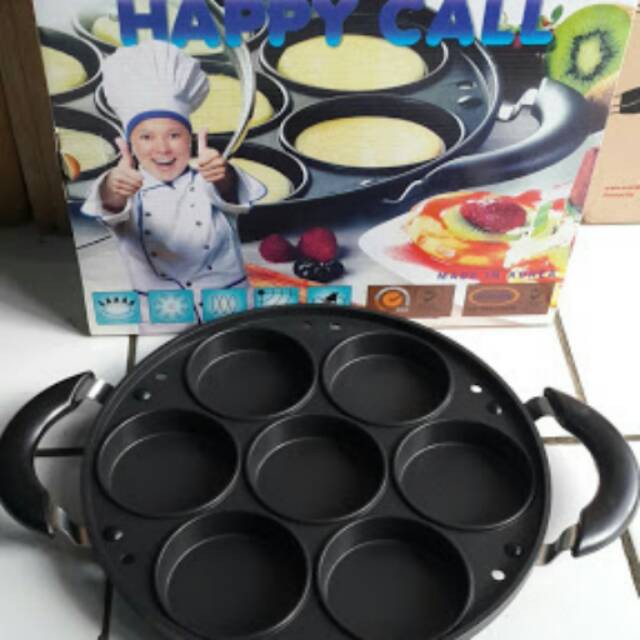 Cetakan Kue Martabak Mini 7 Lubang Happy Call/Cetakan Martabak Mini 7