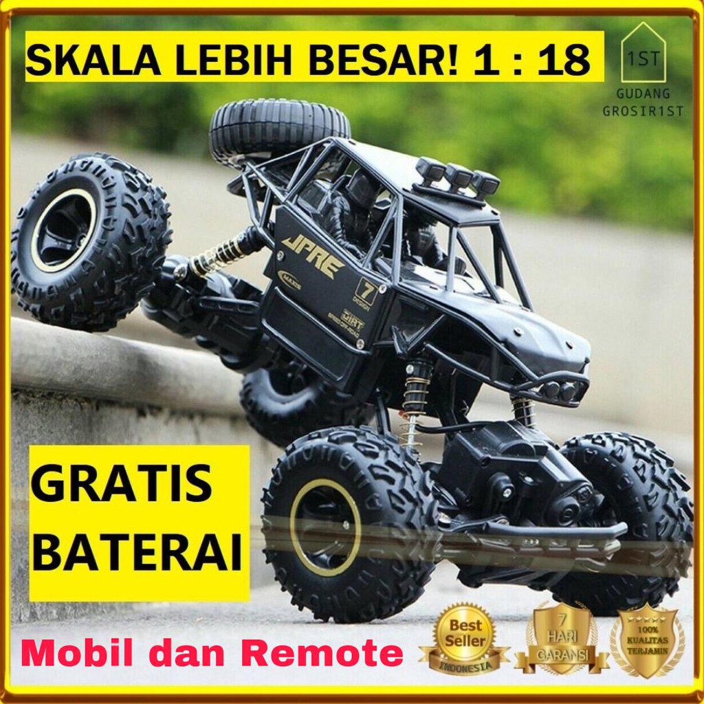 COD Mainan Anak Mobil Remot Kontrol RC Car Rock Crawler