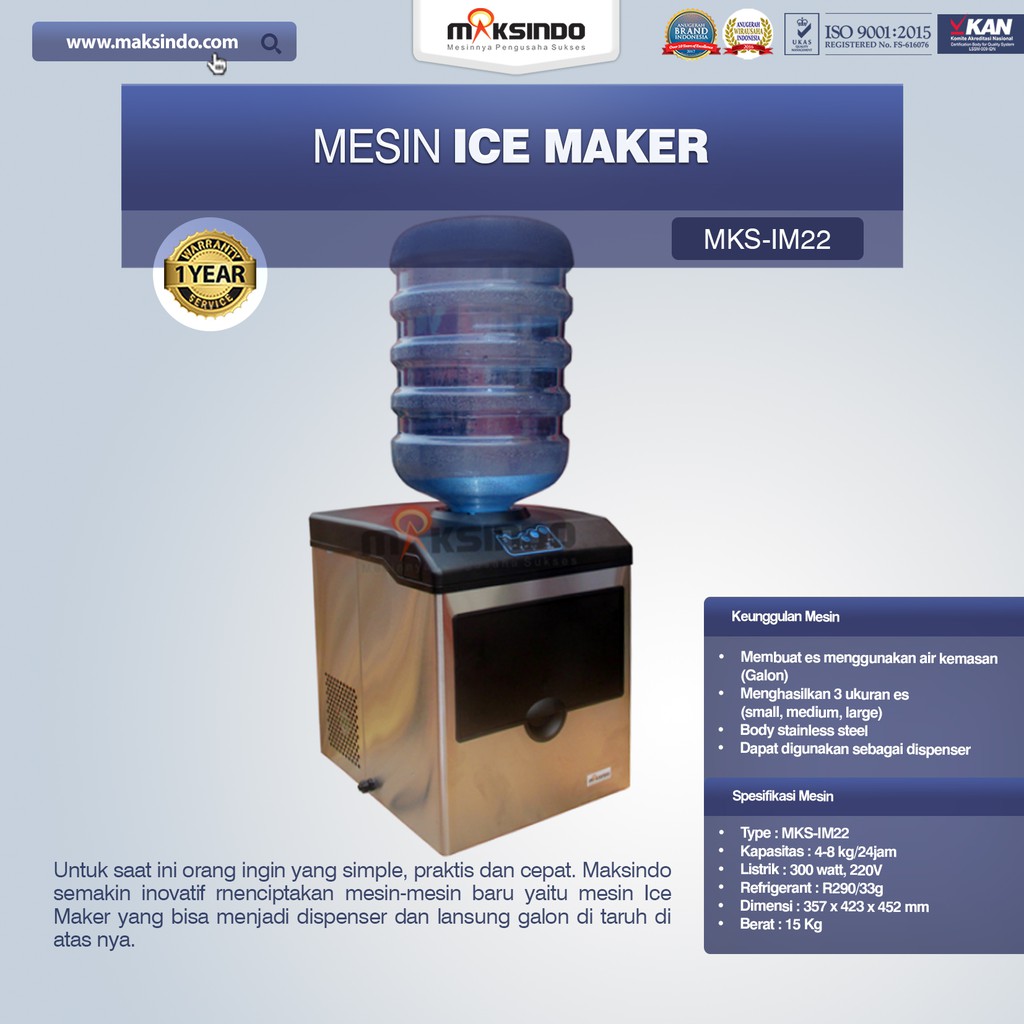 Mesin Ice Maker MKSIM22 Shopee Indonesia