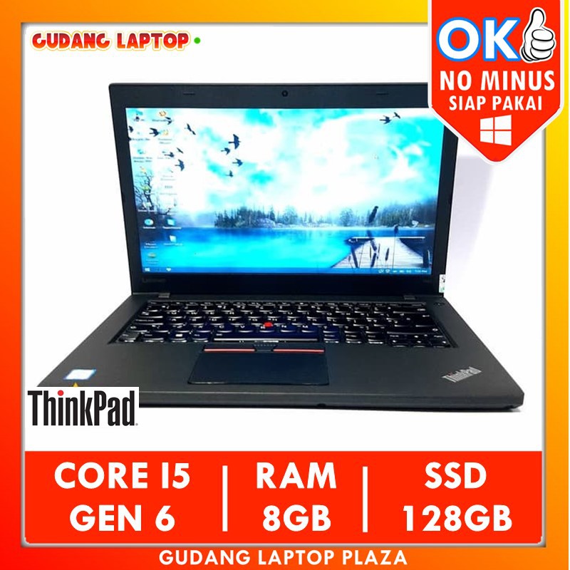 Lenovo Thinkpad T460 Intel Core i5 8GB 256GB SSD Laptop Bekas Murah