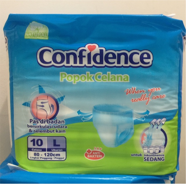 Confidence pants M L XL adults diaper Popok celana dewasa isi 10 Shopee Indonesia