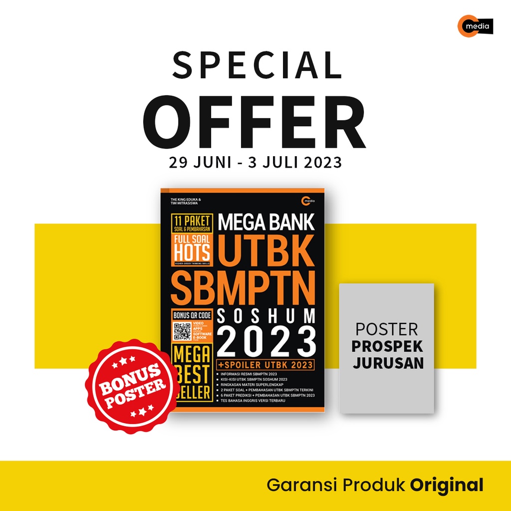 Jual [Ready Stok] Buku Mega Bank Utbk Sbmptn Soshum 2023 Edisi Superlengkap - Um Mandiri | Simak Ui | Um Ugm Indonesia|Shopee Indonesia