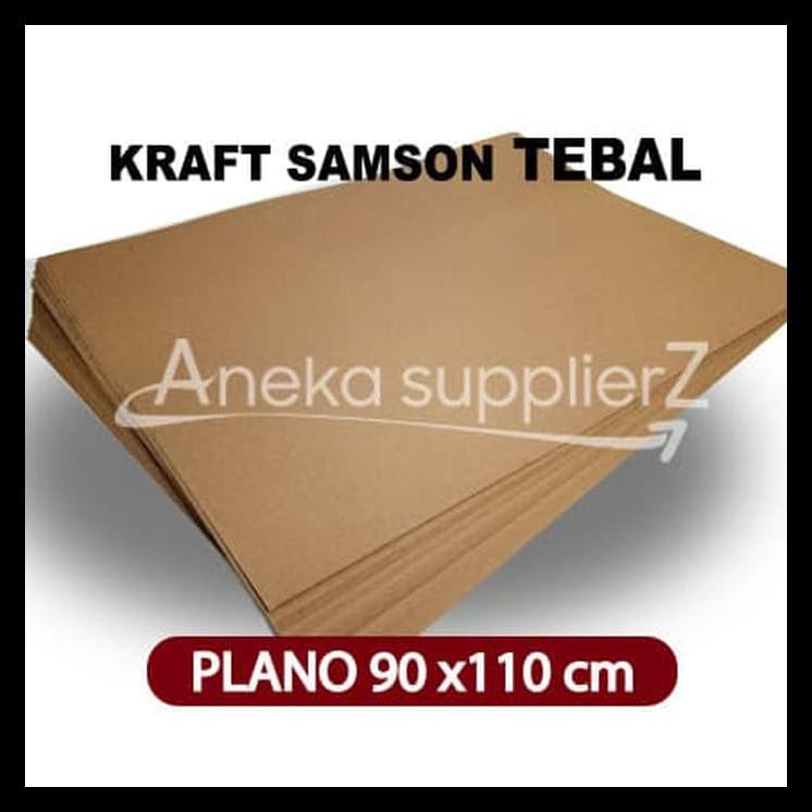 Jual Best Seller Kertas Karton Samson Kraft Coklat Tebal 280 Gsm (Plano) | Shopee Indonesia