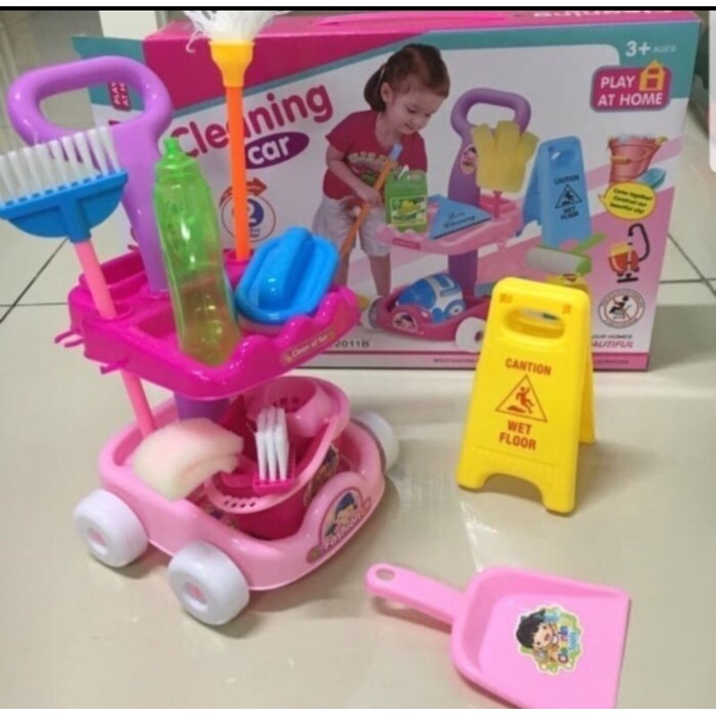 Jual Mainan Anak Alat Kebersihan Rumah / Cleaning Set Anak / Alat Bersih Bersih Mini | Shopee Indonesia